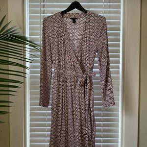 H&M | Floral Midi Wrap Dress